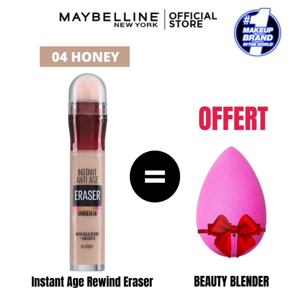 MAYBELLINE NEW YORK – INSTANT ANTI AGE L’EFFACEUR ANTI-CERNES CORRECTEUR FLUIDE = BLENDER OFFERT