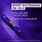 L'Oréal Paris - Mascara Pro XXL Extension - Effet Extension de Cils Professionnel - Technologie Double Brosse - Longue Tenue - Teinte : Noir - 12 ml – Image 3