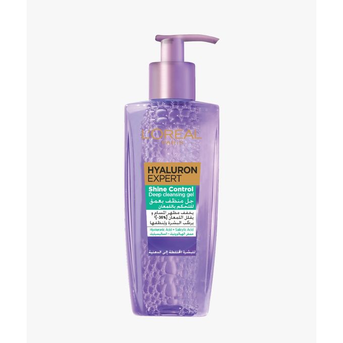 L'Oréal Paris Gel Nettoyant Visage Hyaluron Expert Pour Peaux Grasses- 200ml