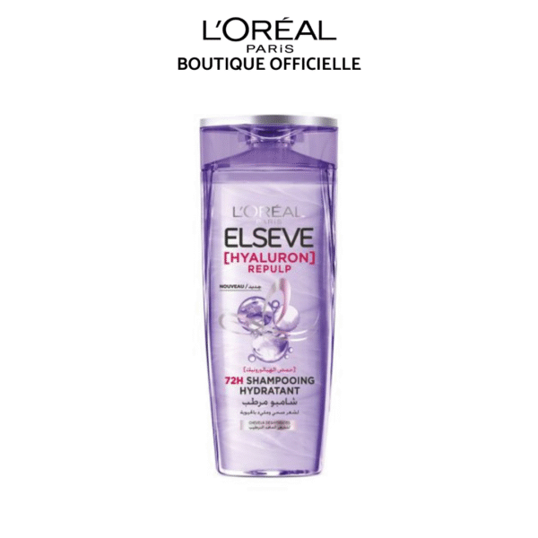 Shampooing Elsève Hyaluron Repulp à l'acide hyaluronique pour cheveux déshydratés et en manque de vitalité - 600 ml - L'Oréal Paris