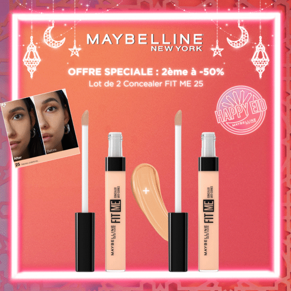 Lot de 2 Concealer FIT ME 25, 2éme -50%