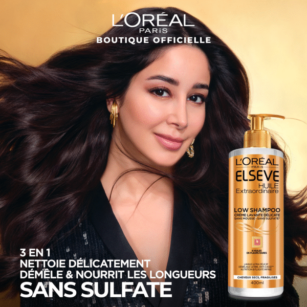 LOT DE 2 L’oréal Elsève Huile Extraordinaire Low Poo 400ml