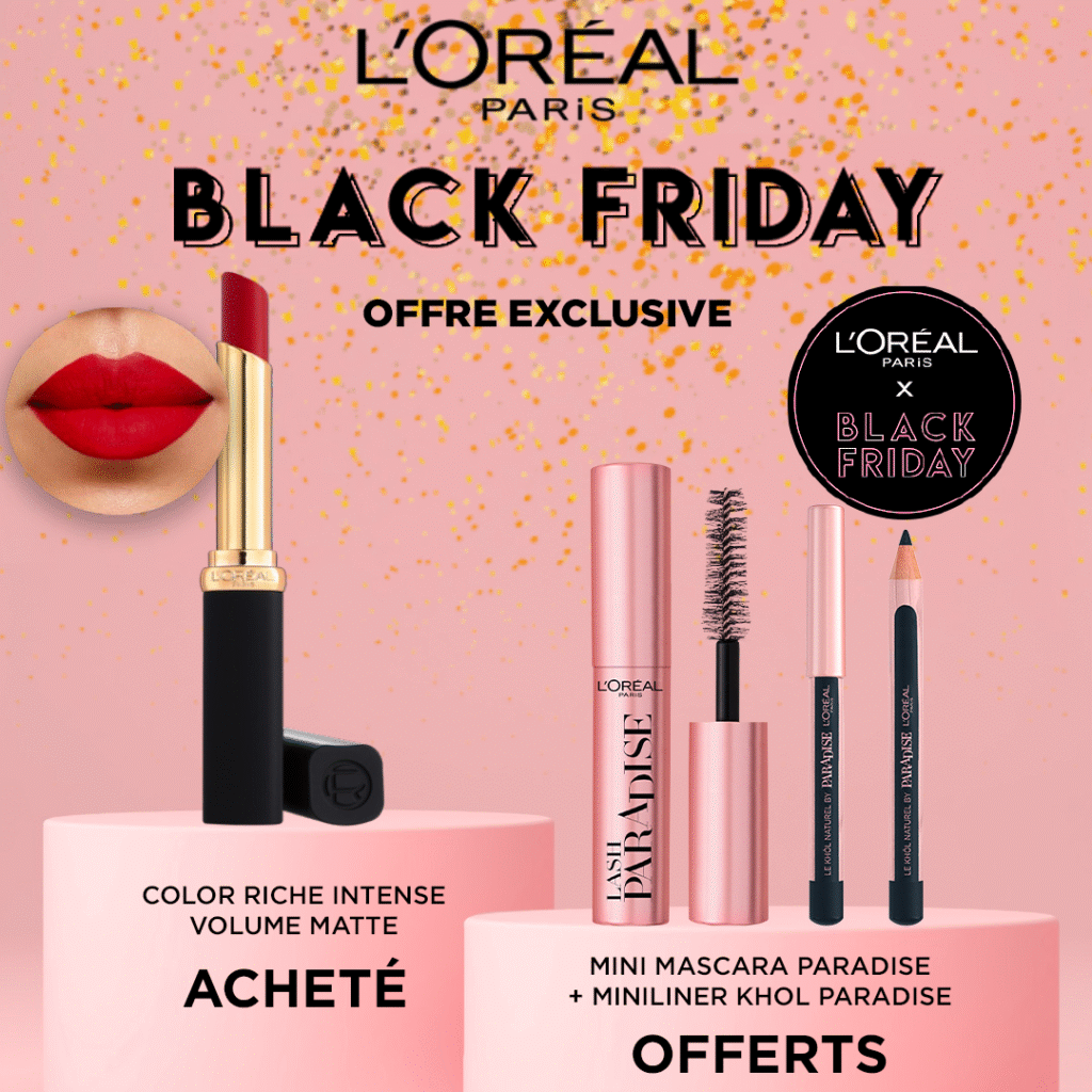 L'Oréal Paris - Color Rich Volume Matte = Mini Mascara + MiniLiner Khol Paradise OFFERTS !