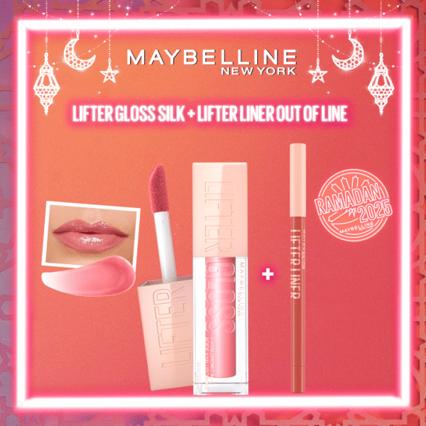 MAYBELLINE LIFTER GLOSS À LÈVRES REPULPANT 004 SILK = Lifter Liner 004 OUT OF LINE Offert