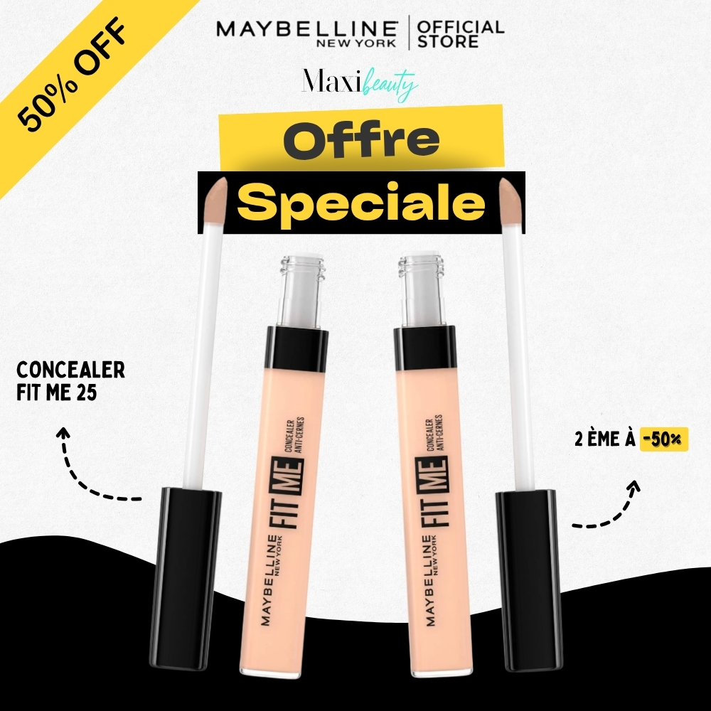 Lot de 2 Concealer FIT ME 25, 2éme -50%